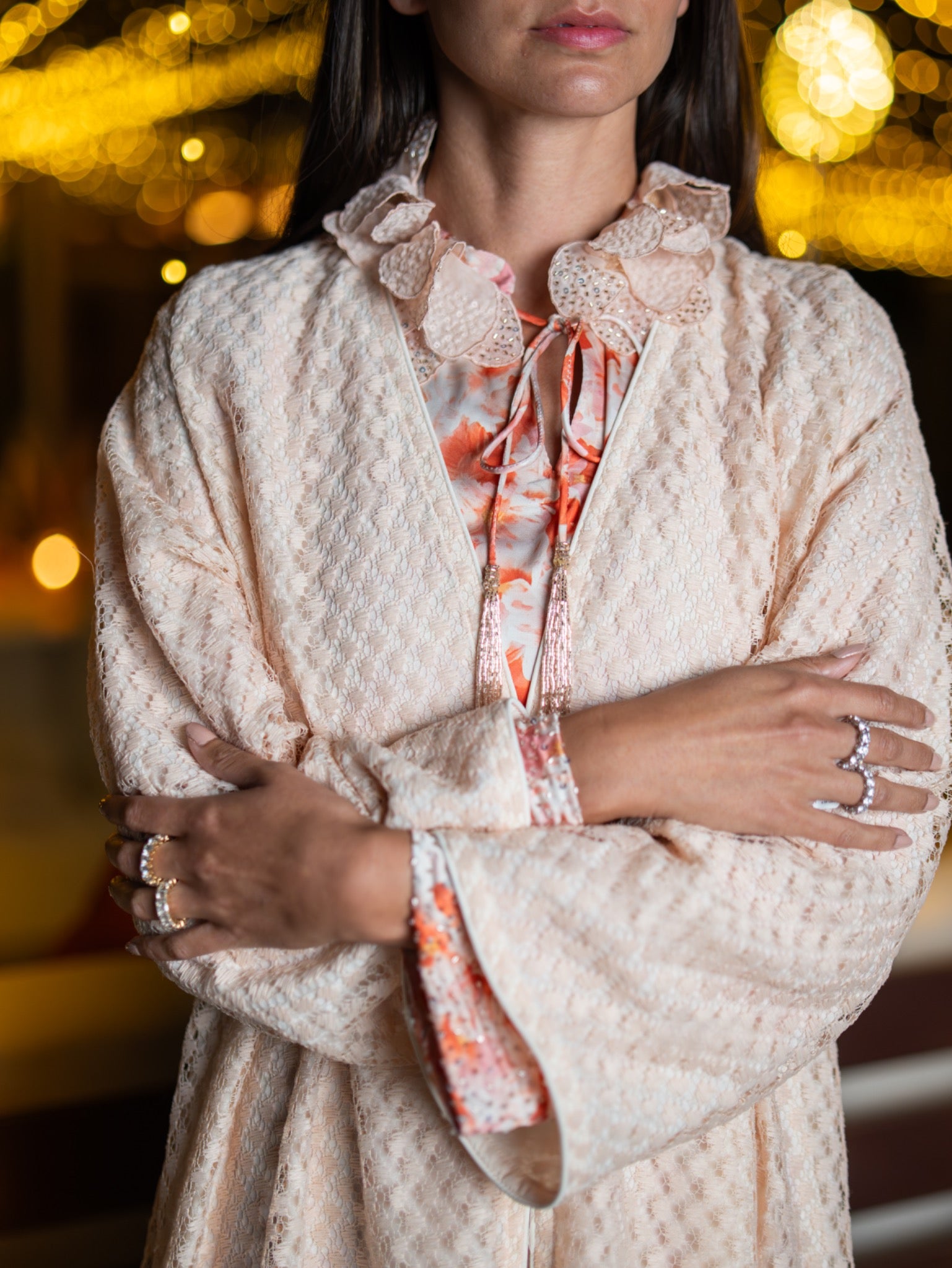Pink abaya