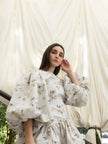 Floral in brown